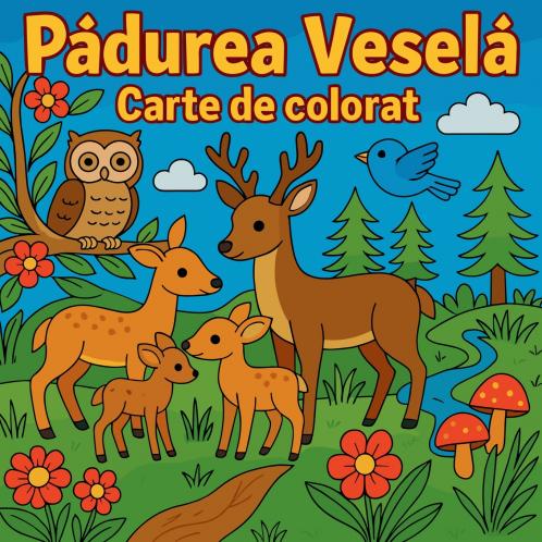 Pădurea veselă - Carte de colorat