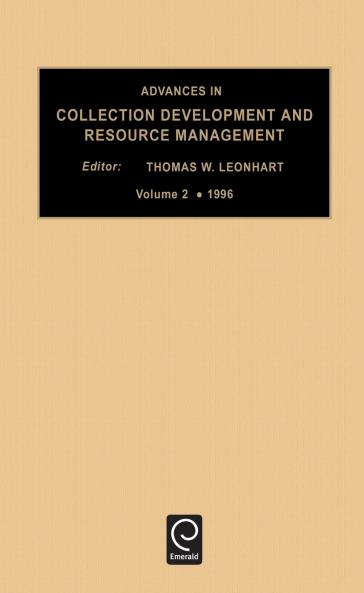 Advances in Collection development and resource management