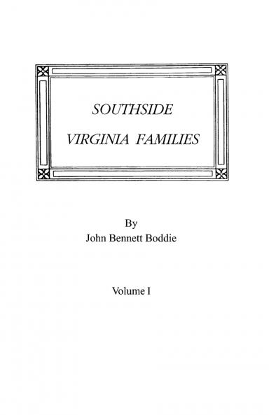 Southside Virginia Families Volume I