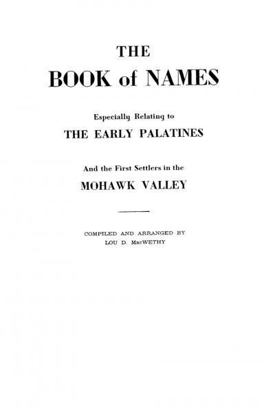 Book of Names