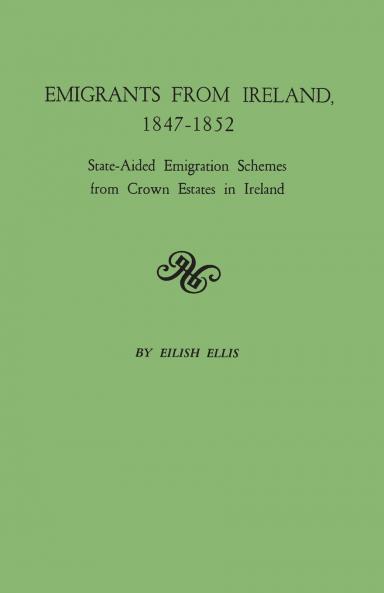 Emigrants from Ireland 1847-1852