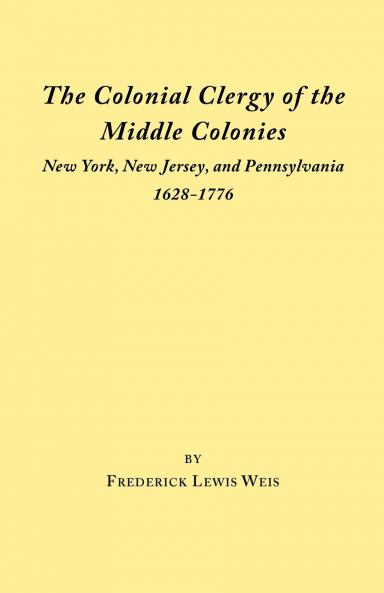 Colonial Clergy of the Middle Colonies