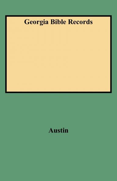 Georgia Bible Records