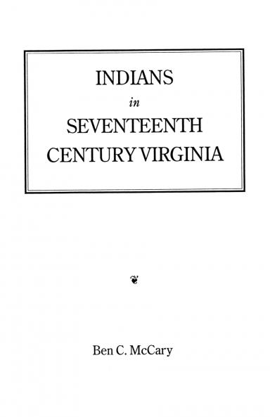 Indians in Seventeenth-Century Virginia