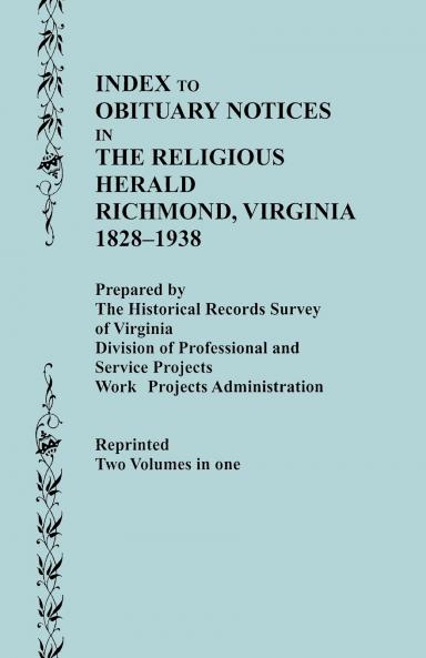 Guide to the Manuscript Collections of the Virginia Baptist Historical Society Supplement No. 1