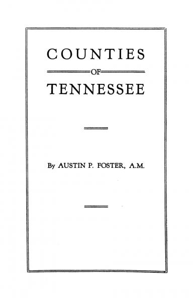 Counties of Tennessee