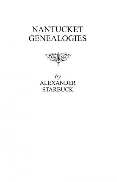 Nantucket Genealogies