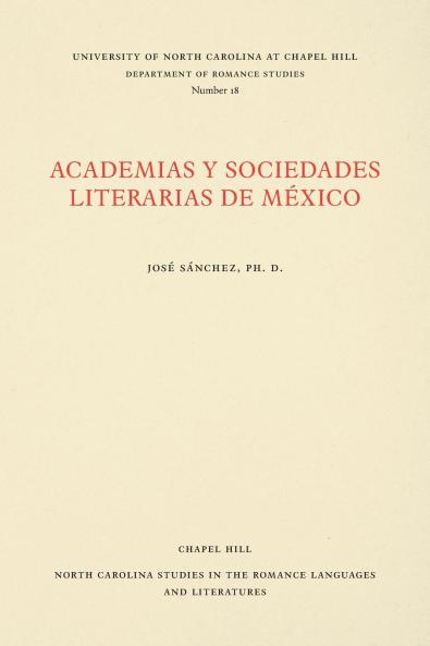 Academias y Sociedades Literarias de México
