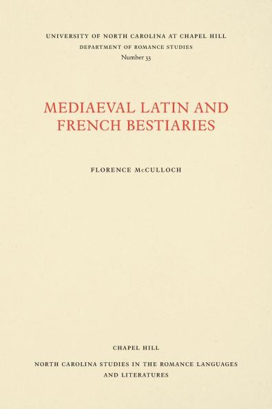 Medieval Latin and French Bestiaries