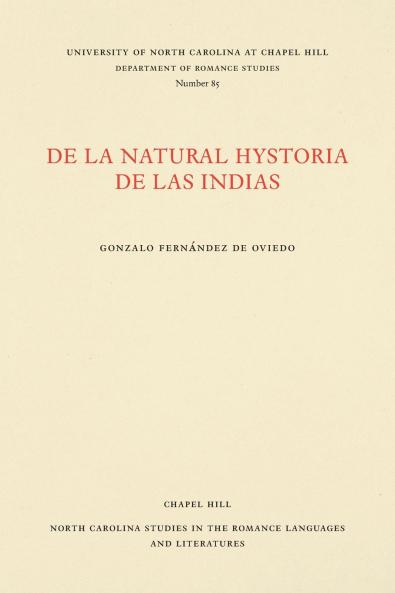 De la natural hystoria de las Indias