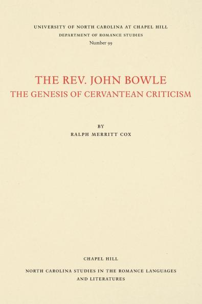 The Rev. John Bowle