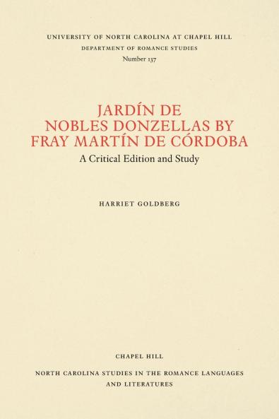 Jardín de nobles donzellas by Fray Martín de Córdoba