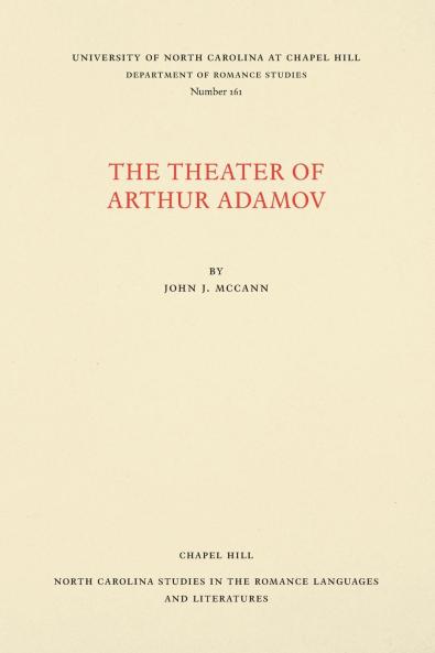 The Theater of Arthur Adamov