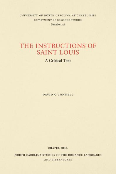 The Instructions of Saint Louis