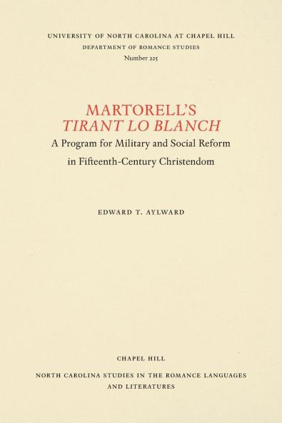 Martorell's Tirant lo Blanch