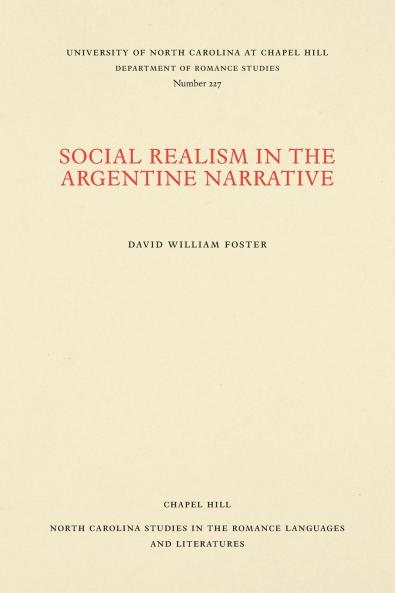 Social Realism in the Argentine Narrative
