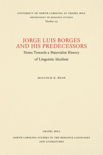 Jorge Luis Borges and His Predecessors
