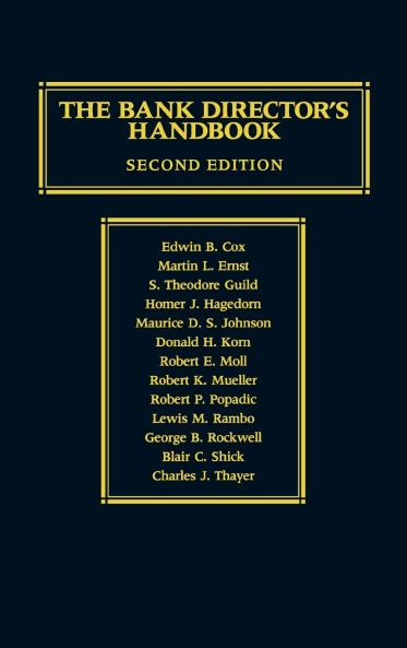 The Bank Director's Handbook