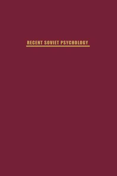 Recent Soviet Psychology