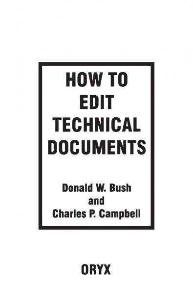 How to Edit Technical Documents