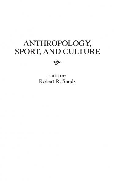Anthropology Sport and Culture