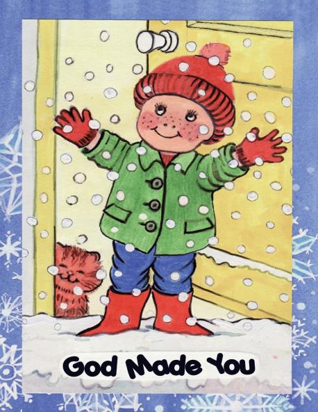 GOD MADE YOU children's colouring book