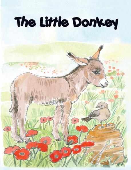 THE LITTLE DONKEY children's colouring book