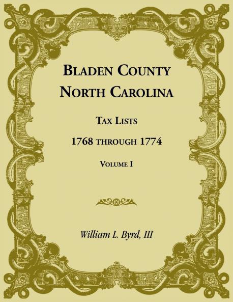 Bladen County North Carolina Tax Lists