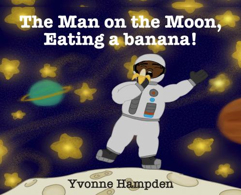 The Man on the Moon Eating a banana