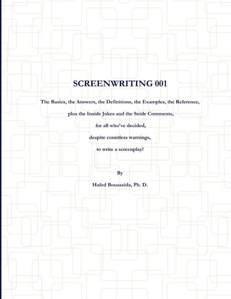 Screenwriting 001