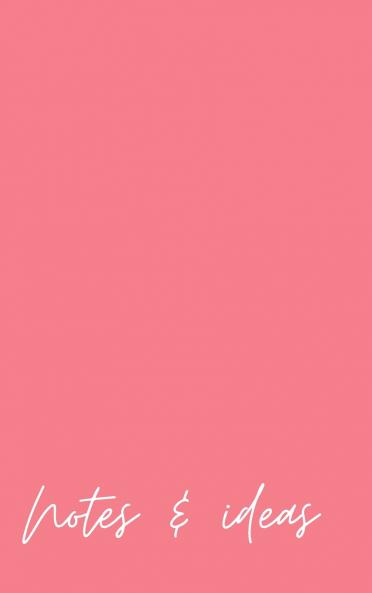 Notes and Ideas Pink Notebook Journal