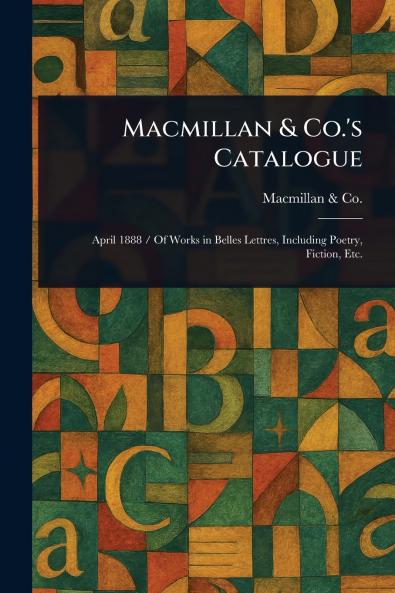 Macmillan & Co.'s Catalogue