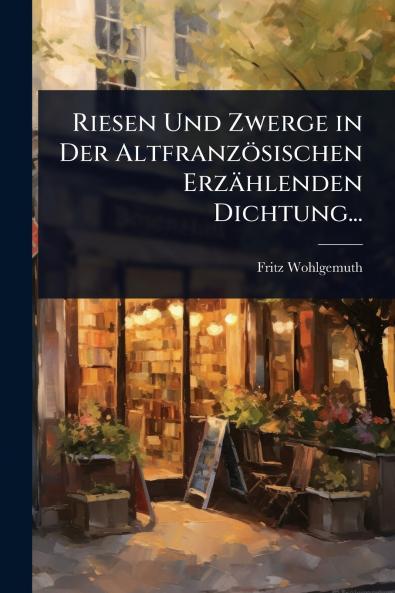Riesen Und Zwerge in Der Altfranzösischen Erzählenden Dichtung...