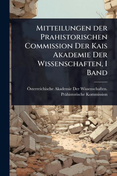 Mitteilungen der Prahistorischen Commission Der Kais Akademie Der Wissenschaften I Band