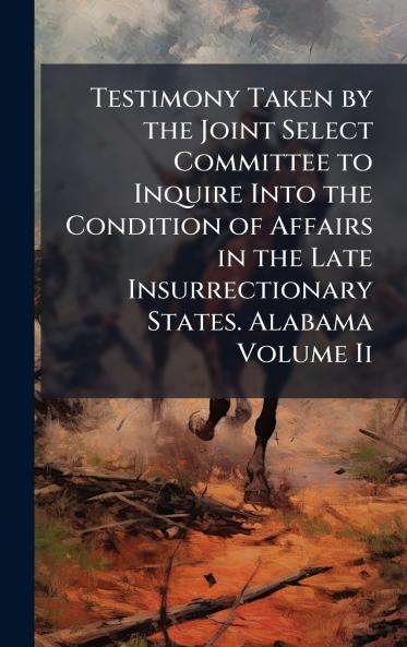 Testimony Taken by the Joint Select Committee to Inquire Into the Condition of Affairs in the Late Insurrectionary States. Alabama Volume Ii