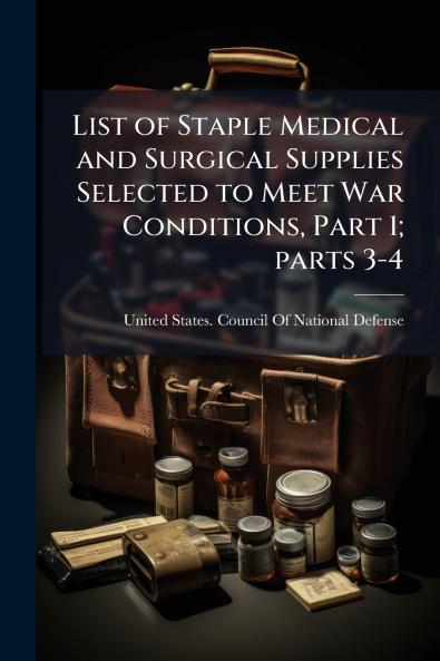 List of Staple Medical and Surgical Supplies Selected to Meet War Conditions Part 1; parts 3-4