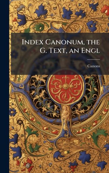 Index Canonum the G. Text an Engl