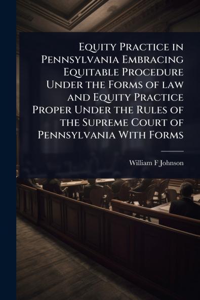 Equity Practice in Pennsylvania Embracing Equitable Procedure Under the Forms of law and Equity Practice Proper Under the Rules of the Supreme Court of Pennsylvania With Forms