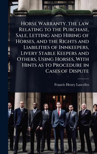 Horse Warranty. the law Relating to the Purchase Sale Letting and Hiring of Horses and the Rights and Liabilities of Innkeepers Livery Stable Keepers and Others Using Horses With Hints as to Procedure in Cases of Dispute