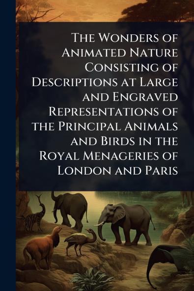 Wonders of Animated Nature Consisting of Descriptions at Large and Engraved Representations of the Principal Animals and Birds in the Royal Menageries of London and Paris