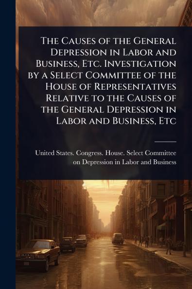 Causes of the General Depression in Labor and Business Etc. Investigation by a Select Committee of the House of Representatives Relative to the Causes of the General Depression in Labor and Business Etc