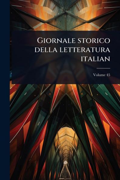 Giornale storico della letteratura italian