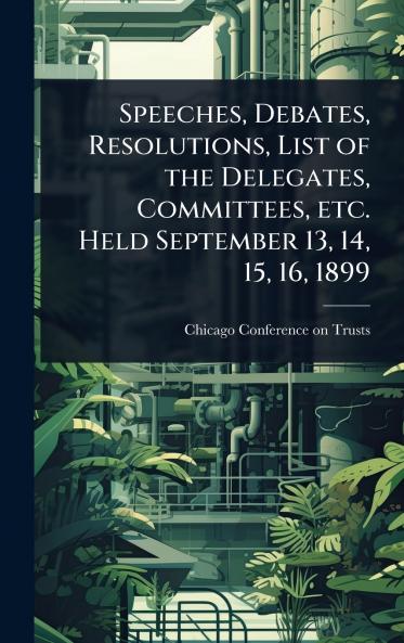 Speeches Debates Resolutions List of the Delegates Committees etc. Held September 13 14 15 16 1899