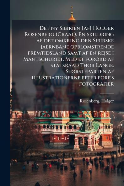 Det ny Sibirien [af] Holger Rosenberg (Craal). En skildring af det omkring den Sibirske jaernbane opblomstrende fremtidsland samt af en rejse i Mantschuriet. Med et forord af statsraad Thor Lange. StÃ rsteparten af illustrationerne efter forf's fotografie