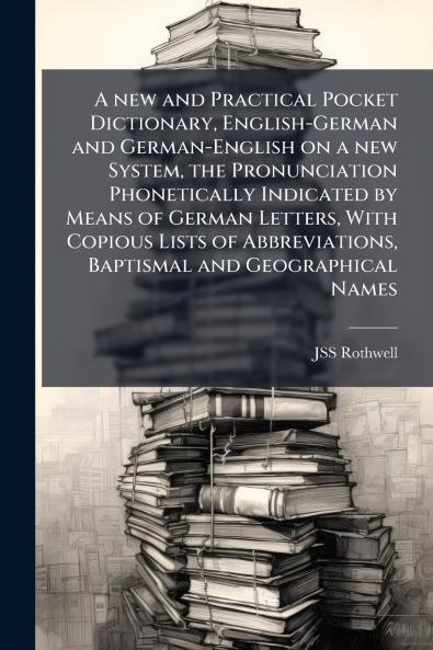 new and Practical Pocket Dictionary English-German and German-English on a new System the Pronunciation Phonetically Indicated by Means of German Letters With Copious Lists of Abbreviations Baptismal and Geographical Names