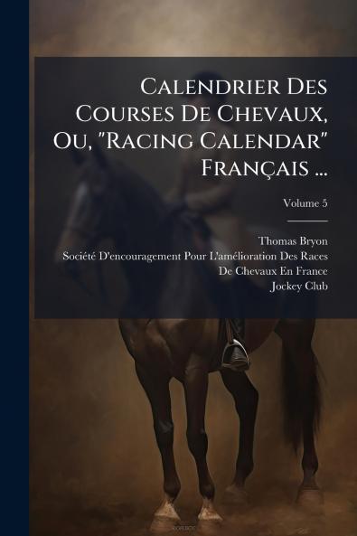Calendrier Des Courses De Chevaux Ou Racing Calendar FranÃ§ais ...