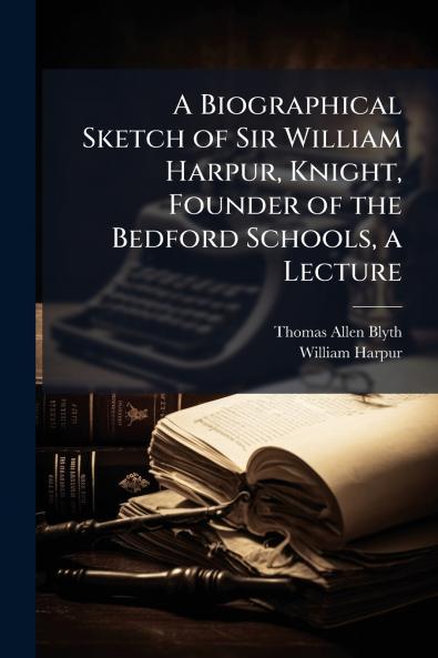 A Biographical Sketch of Sir William Harpur Knight Founder of the Bedford Schools a Lecture