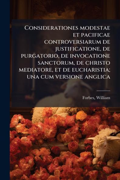 Considerationes modestae et pacificae controversiarum de justificatione de purgatorio de invocatione sanctorum de christo mediatore et de eucharistia; una cum versione anglica