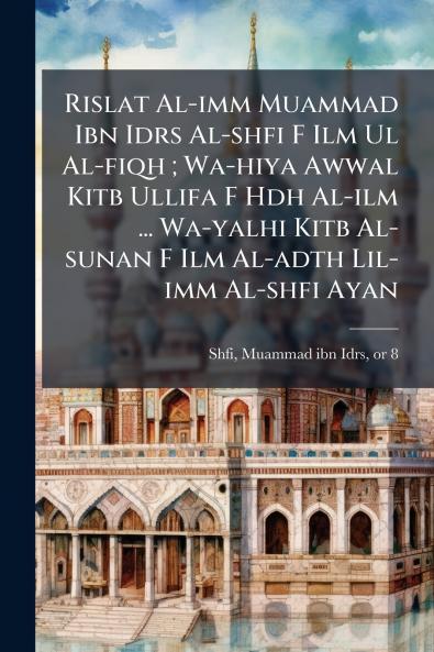 Rislat Al-imm Muammad Ibn Idrs Al-shfi F Ilm Ul Al-fiqh ; Wa-hiya Awwal Kitb Ullifa F Hdh Al-ilm ... Wa-yalhi Kitb Al-sunan F Ilm Al-adth Lil-imm Al-shfi Ayan