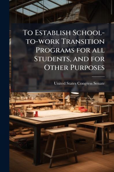 To Establish School-to-work Transition Programs for all Students and for Other Purposes
